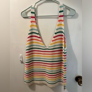 Marine layer knit rainbow tank